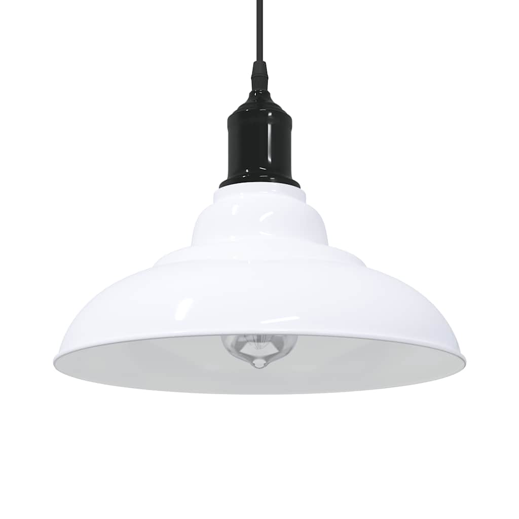 JUNG Vida Pendelleuchte Höhenverstellbar E27 Weiß Glänzend Ø 31 cm Metall