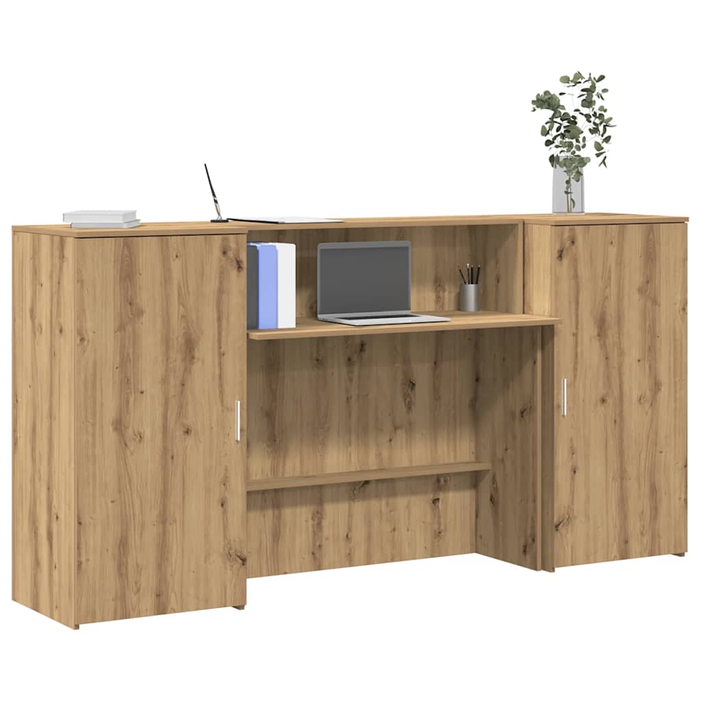 JUNG Vida Empfangstheke Artisan-Eiche 200x50x103,5 cm Holzwerkstoff