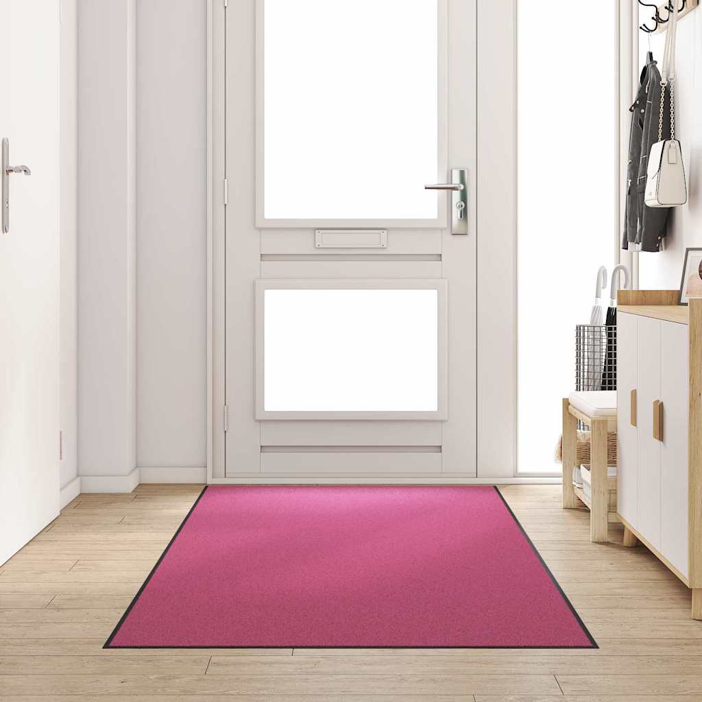 JUNG Vida Fußmatte Rosa und Schwarz 120 x 250 cm Polyamid und PVC