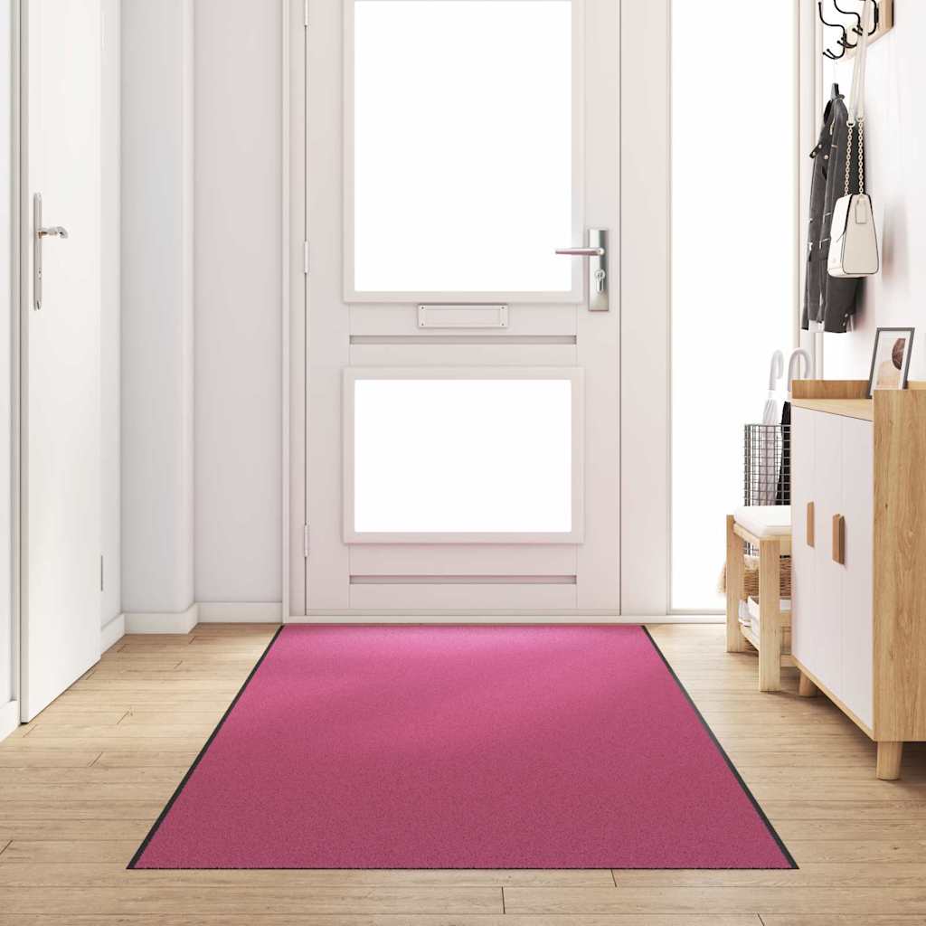 JUNG Vida Fußmatte Rosa und Schwarz 120 x 400 cm Polyamid und PVC