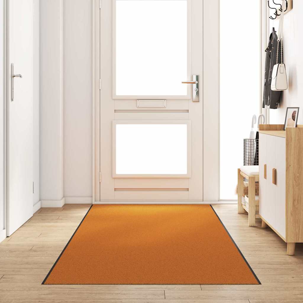 JUNG Vida Fußmatte Orange und Schwarz 120 x 350 cm Polyamid und PVC