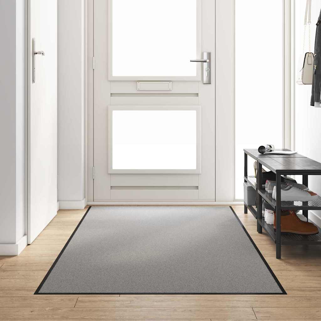 JUNG Vida Fußmatte Grau und Schwarz 120 x 300 cm Polypropylen und Vinyl