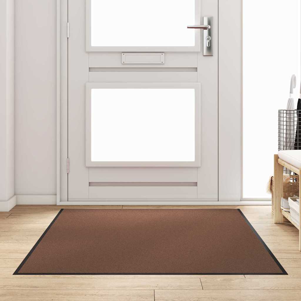 JUNG Vida Fußmatte Braun und Schwarz 120 x 180 cm Polypropylen und Vinyl