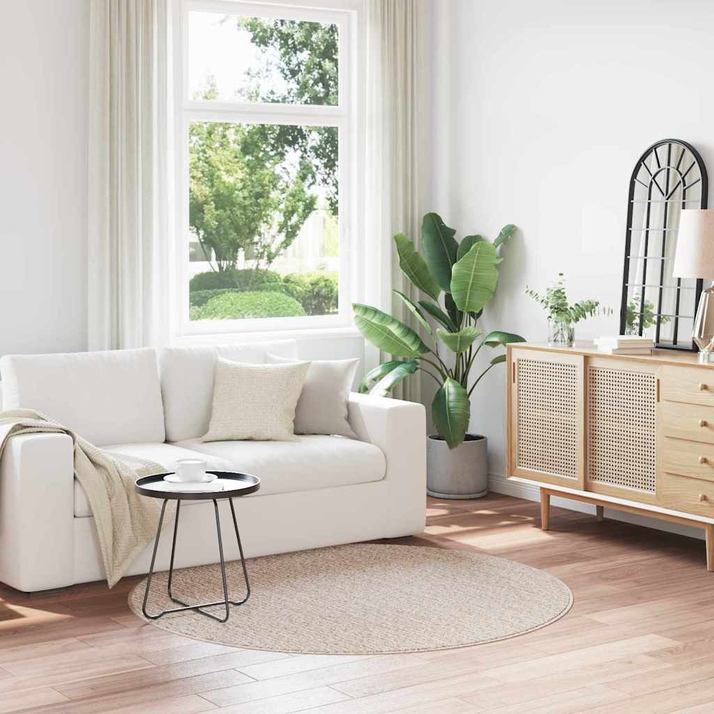 JUNG Vida Anti-Rutsch Shaggy Teppich Creme 160 x 160 cm PP