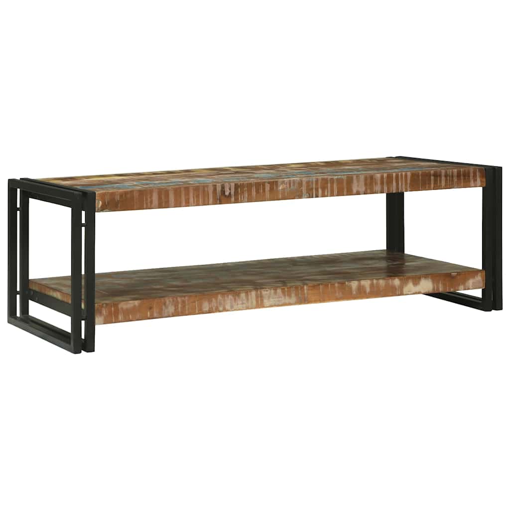 JUNG Vida Couchtisch Mehrfarbig Massives upgecyceltes Holz