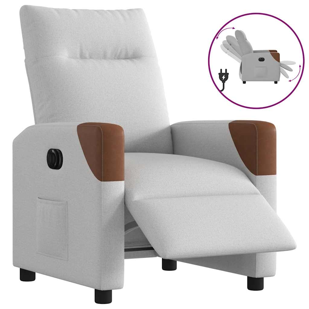 JUNG Vida Relaxsessel Elektrisch Wolkengrau Stoff