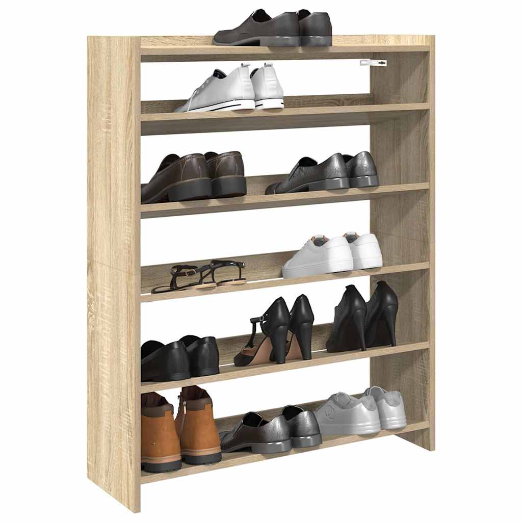 JUNG Vida Schuhregal Sonoma-Eiche 80x25x100 cm Holzwerkstoff