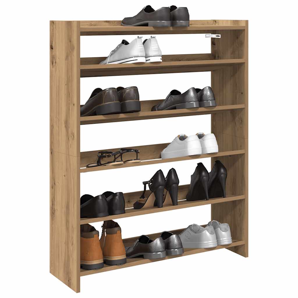 JUNG Vida Schuhregal Artisan-Eiche 80x25x100 cm Holzwerkstoff