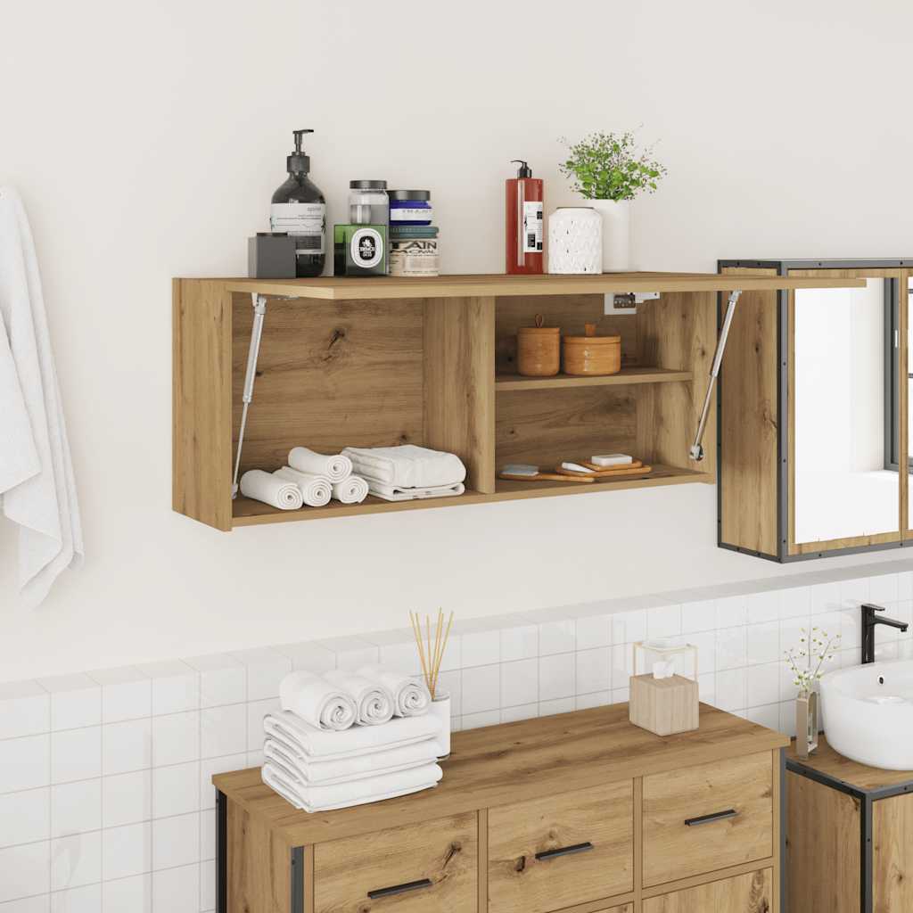 JUNG Vida Bad-Wandschrank Artisan-Eiche 100x25x40 cm Holzwerkstoff