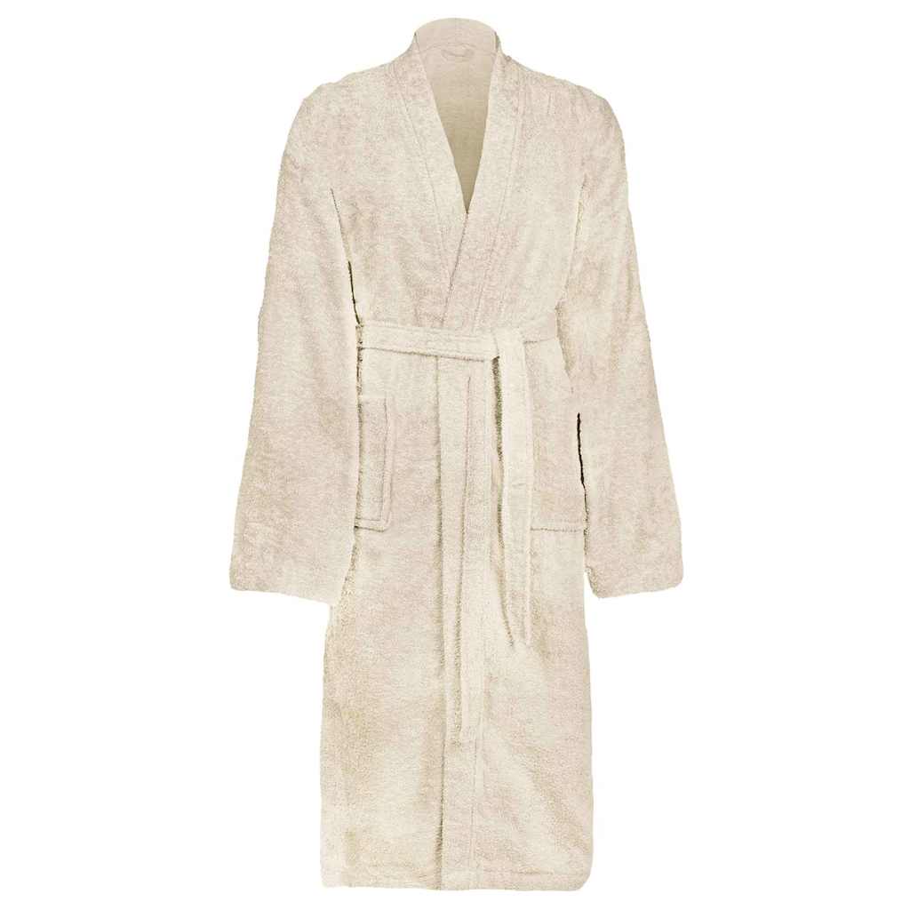 JUNG Vida Bademantel KINN Creme S Baumwolle