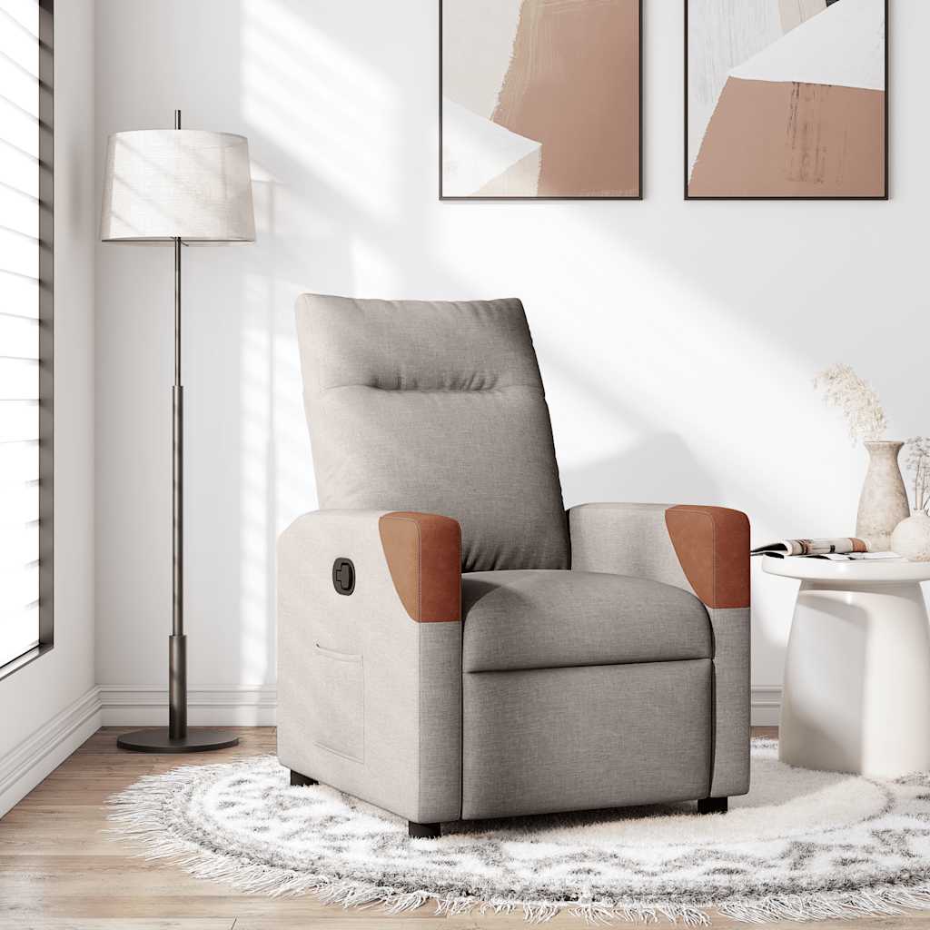 JUNG Vida Relaxsessel Taupe Stoff