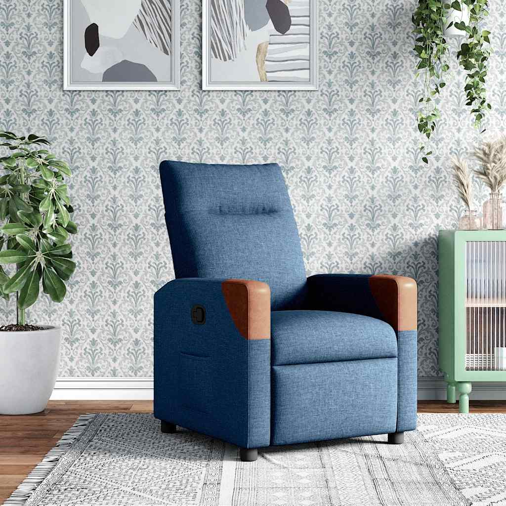 JUNG Vida Relaxsessel Blau Stoff