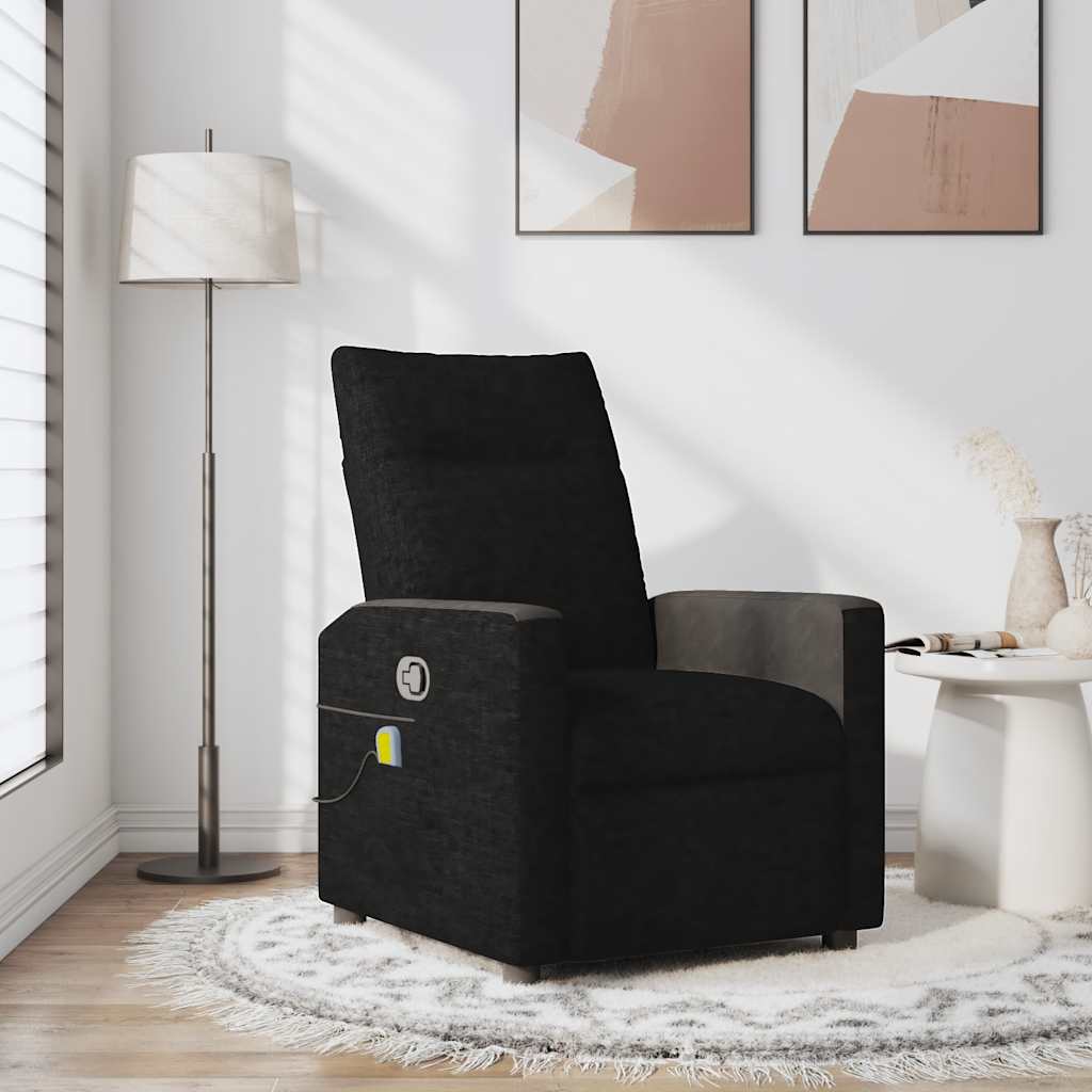 JUNG Vida Massagesessel Schwarz Stoff