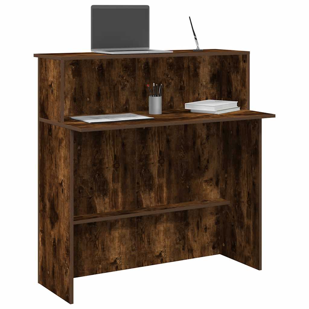 JUNG Vida Empfangstheke Räuchereiche 100x50x103,5 cm Holzwerkstoff
