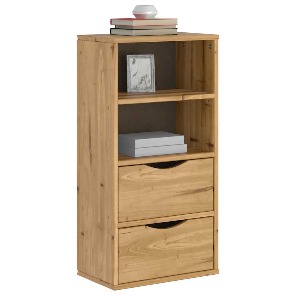JUNG Vida Beistellschrank mit Schubladen 40x24x79 cm Massivholz Kiefer