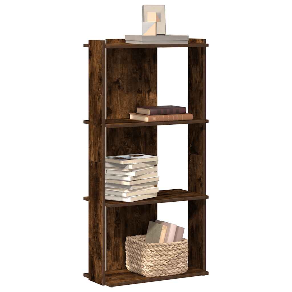 JUNG Vida Bücherregal 3 Böden Räuchereiche 60x30x120 cm Holzwerkstoff