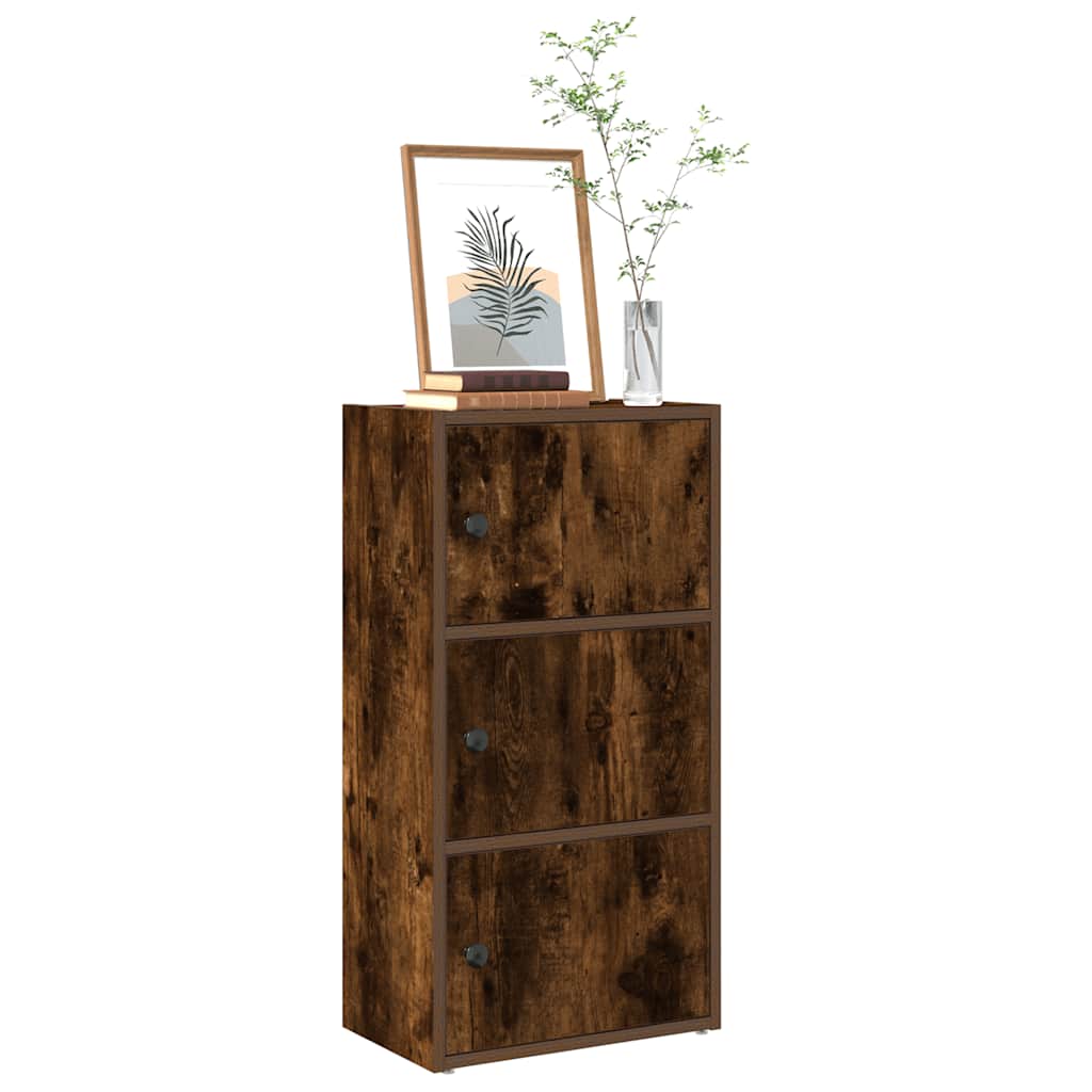 JUNG Vida Bücherregal Räuchereiche 40x24x77 cm Holzwerkstoff