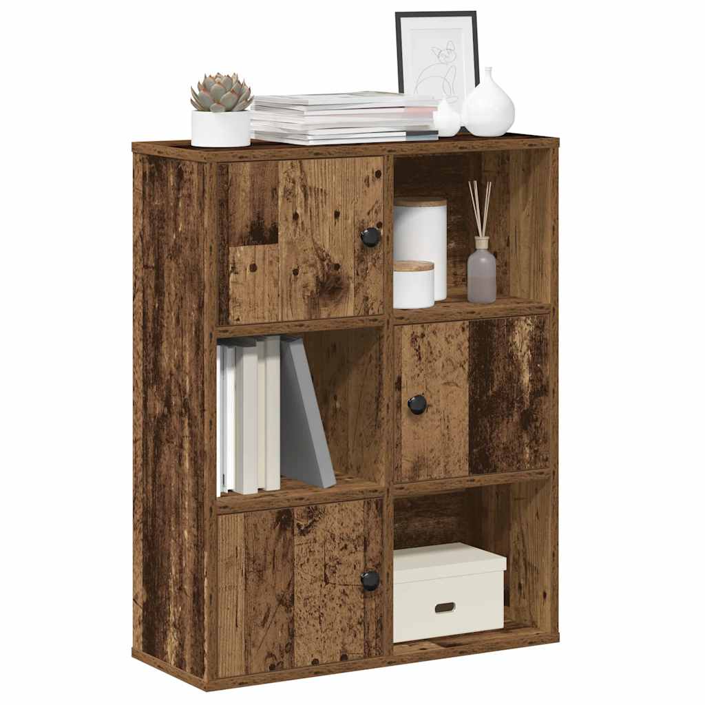 JUNG Vida Bücherregal Altholz-Optik 60x24x76,5 cm Holzwerkstoff