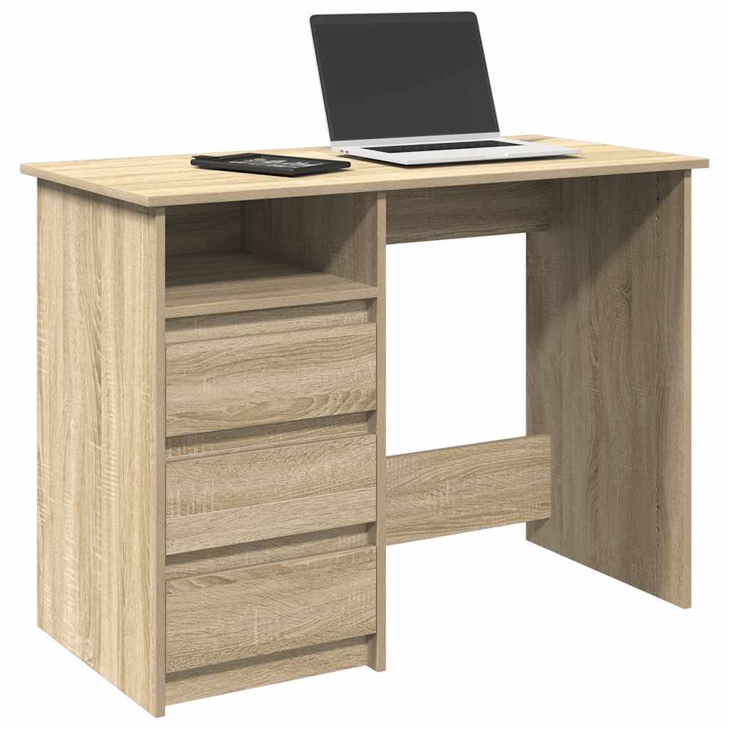 JUNG Vida Schreibtisch Sonoma-Eiche 102x50x75 cm Holzwerkstoff