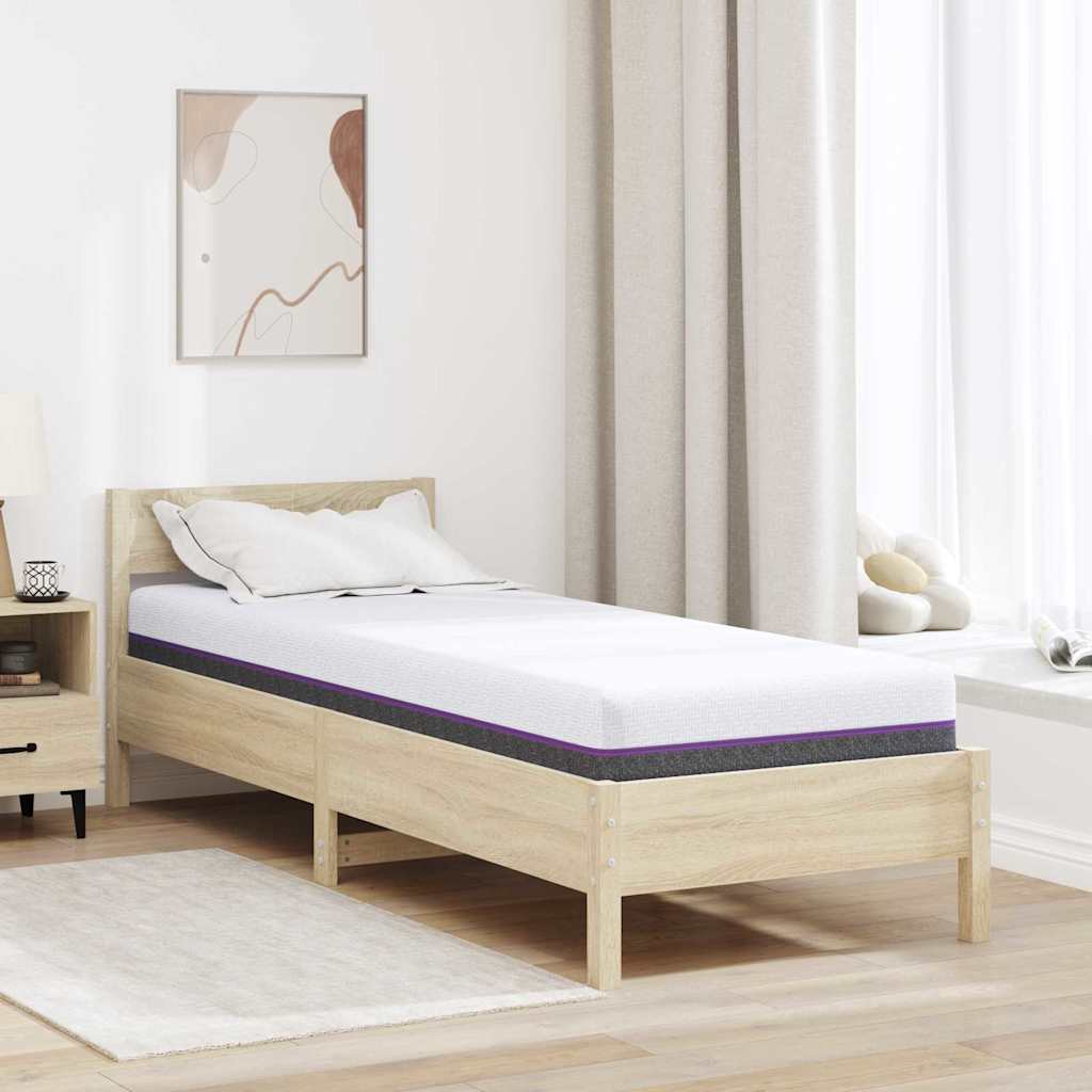 JUNG Vida Matratze Weiß und Grau 80 x 200 cm Jacquard-Stoff