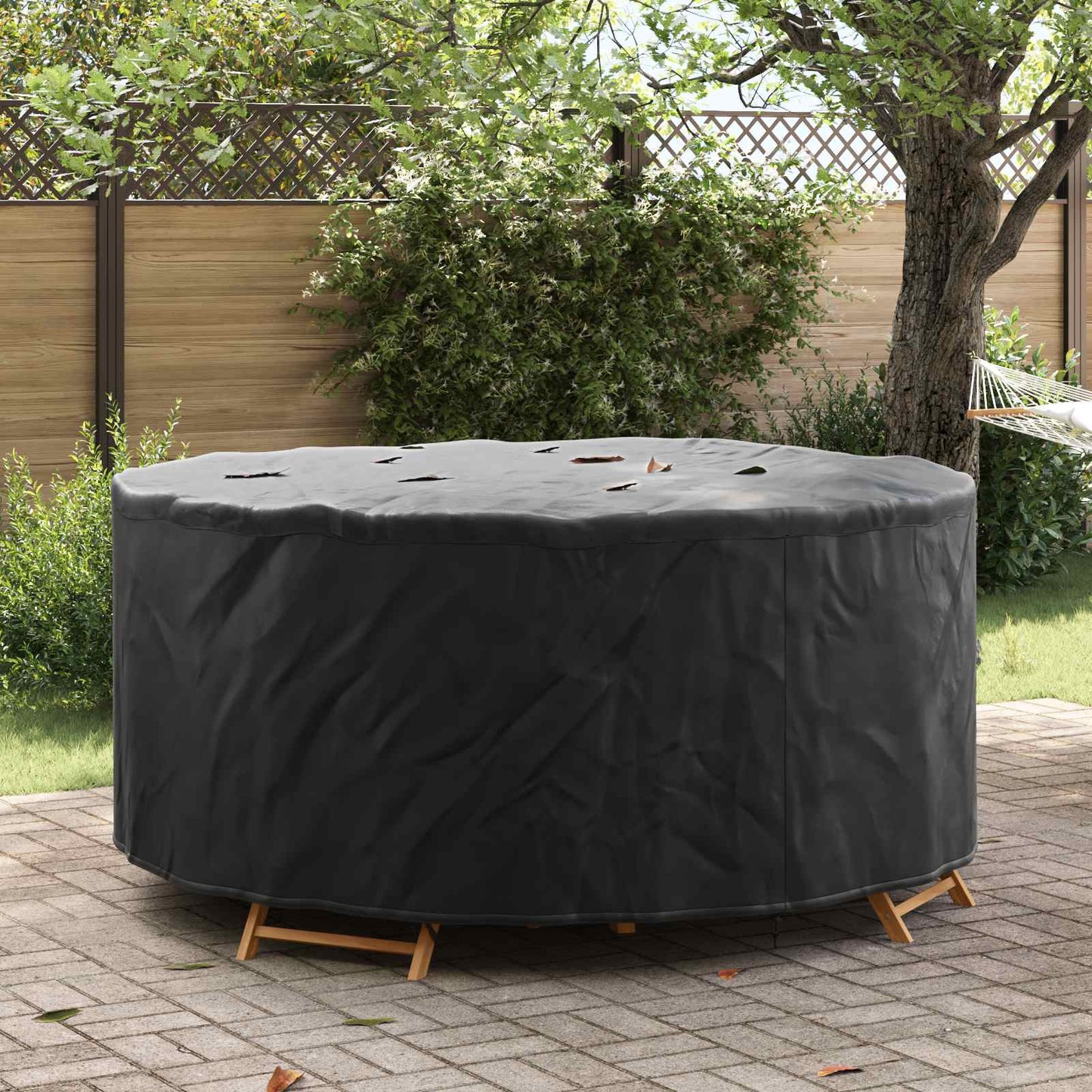 JUNG Vida Gartenmöbelabdeckung Schwarz 200 x 200 x 71 cm 600D-Gewebe