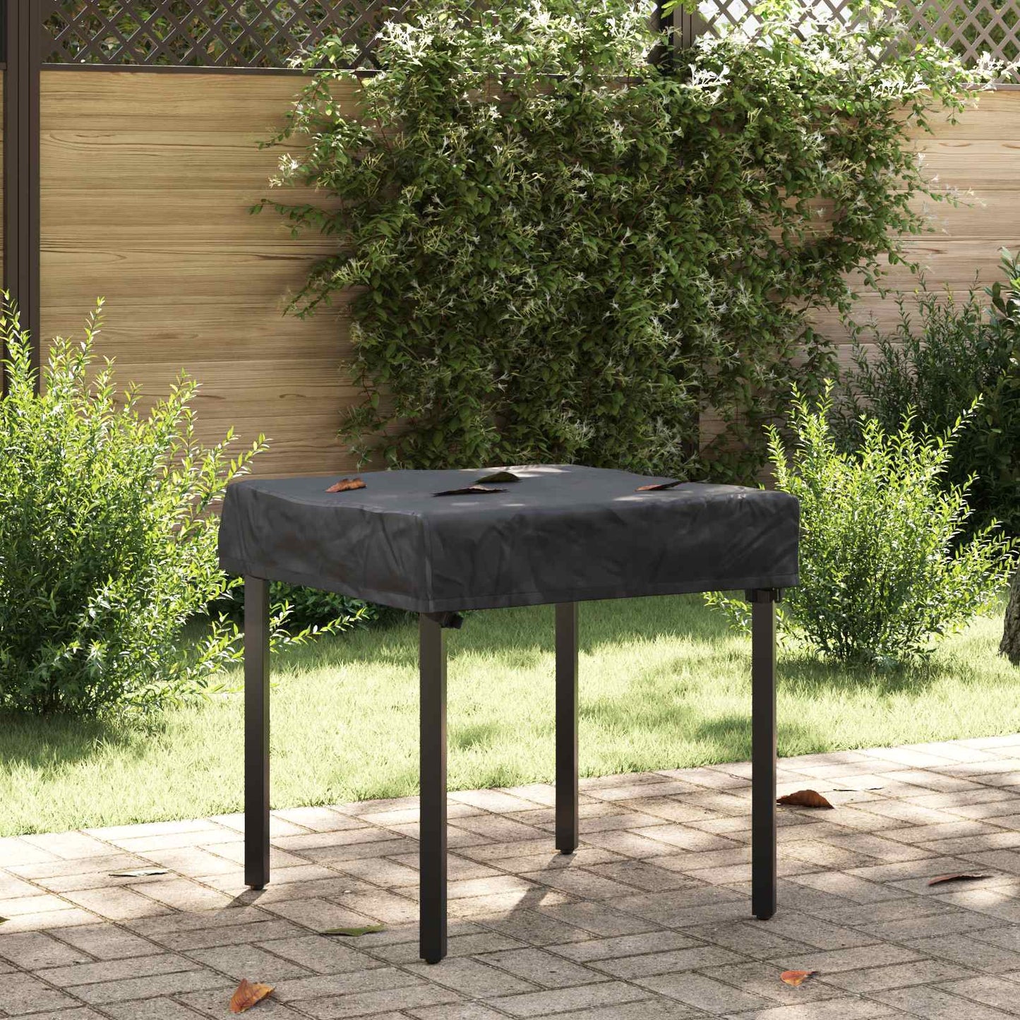 JUNG Vida Tischdecken Uni Schwarz 72 x 72 x 15 cm Stoff