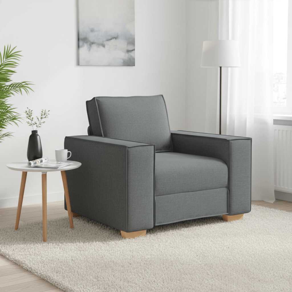 JUNG Vida Sofa Stuhl Dunkelgrau 100x78x84 cm Stoff