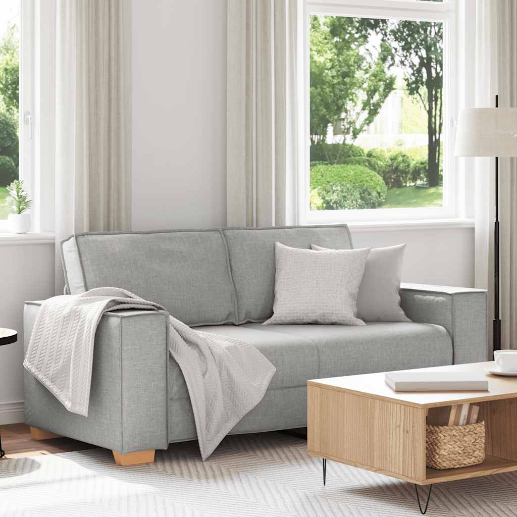 JUNG Vida 2-Sitzer Sofa Wolkengrau 180x78x84 cm Stoff