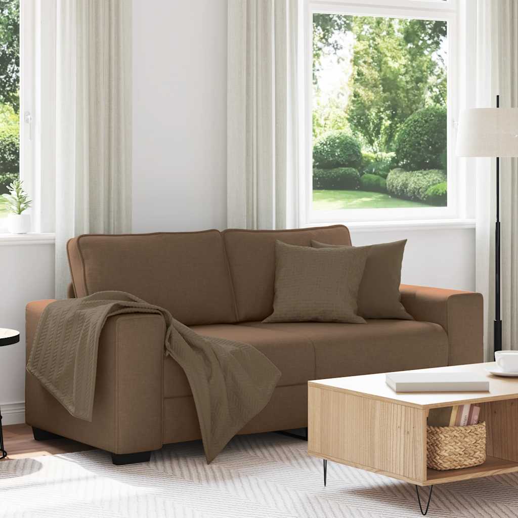 JUNG Vida 2-Sitzer-Sofa Braun 180x77x82 cm Stoff