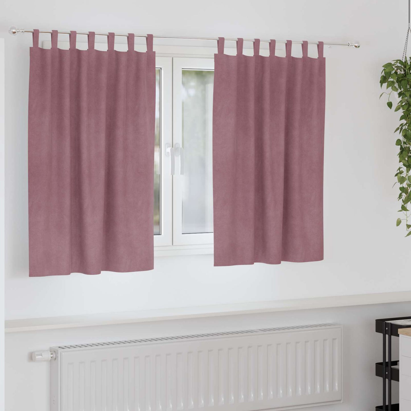 JUNG Vida Verdunkelungsvorhänge 2 pcs Dunkelrosa 140 x 140 cm Samt