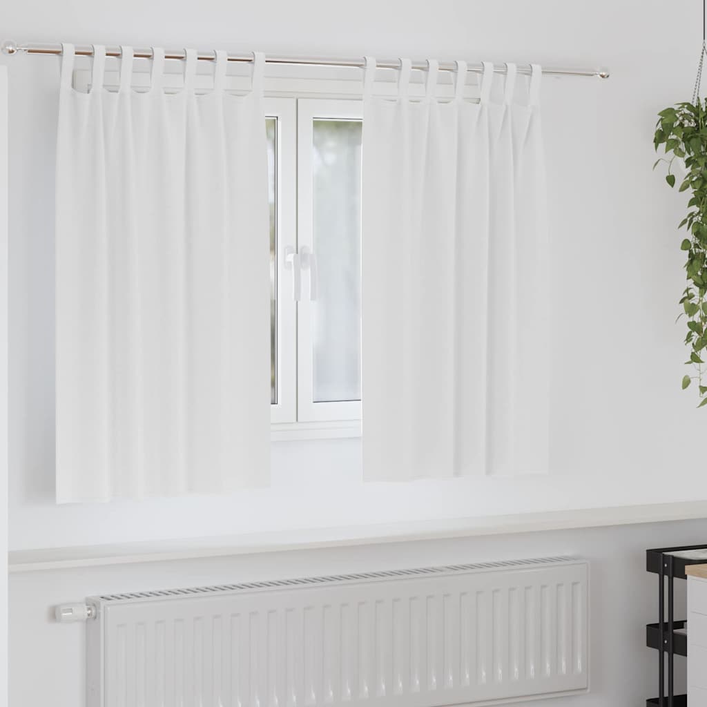 JUNG Vida Verdunkelungs-Vorhänge mit Ringen 2 pcs Reinweiß 140 x 140 cm