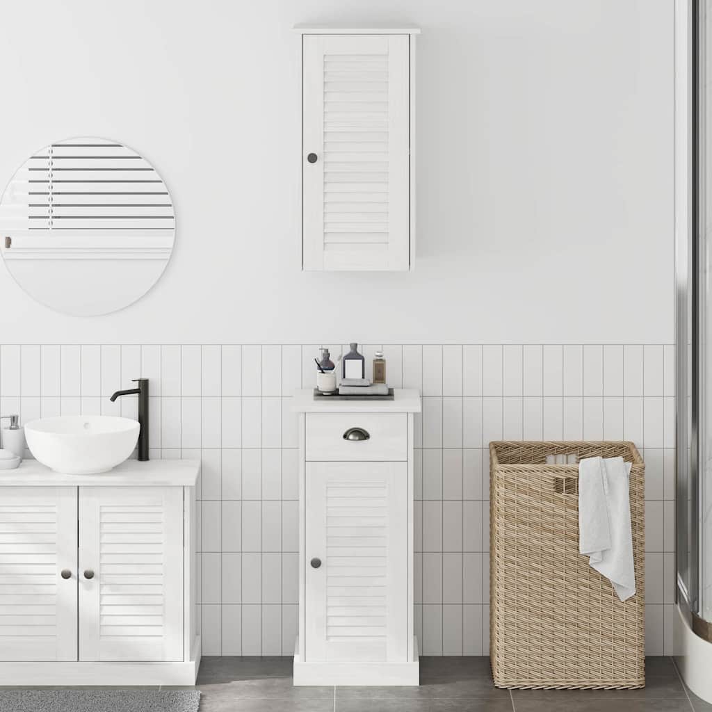 JUNG Vida Badezimmermöbel Set VIGO 2 pcs Braun und Weiß 37 x 34 x 80 cm