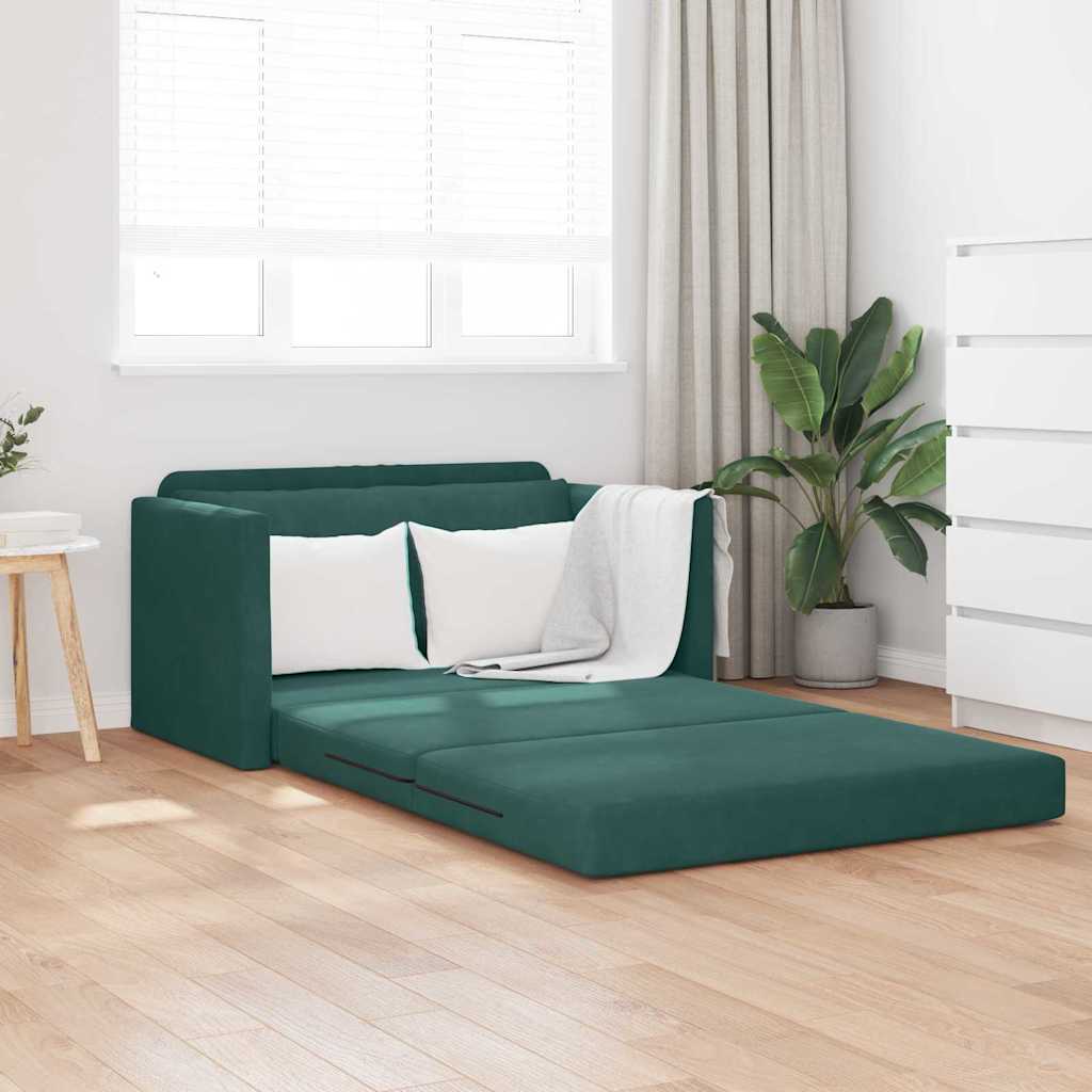 JUNG Vida Schlafsofa 110cm Dunkelgrün Samt