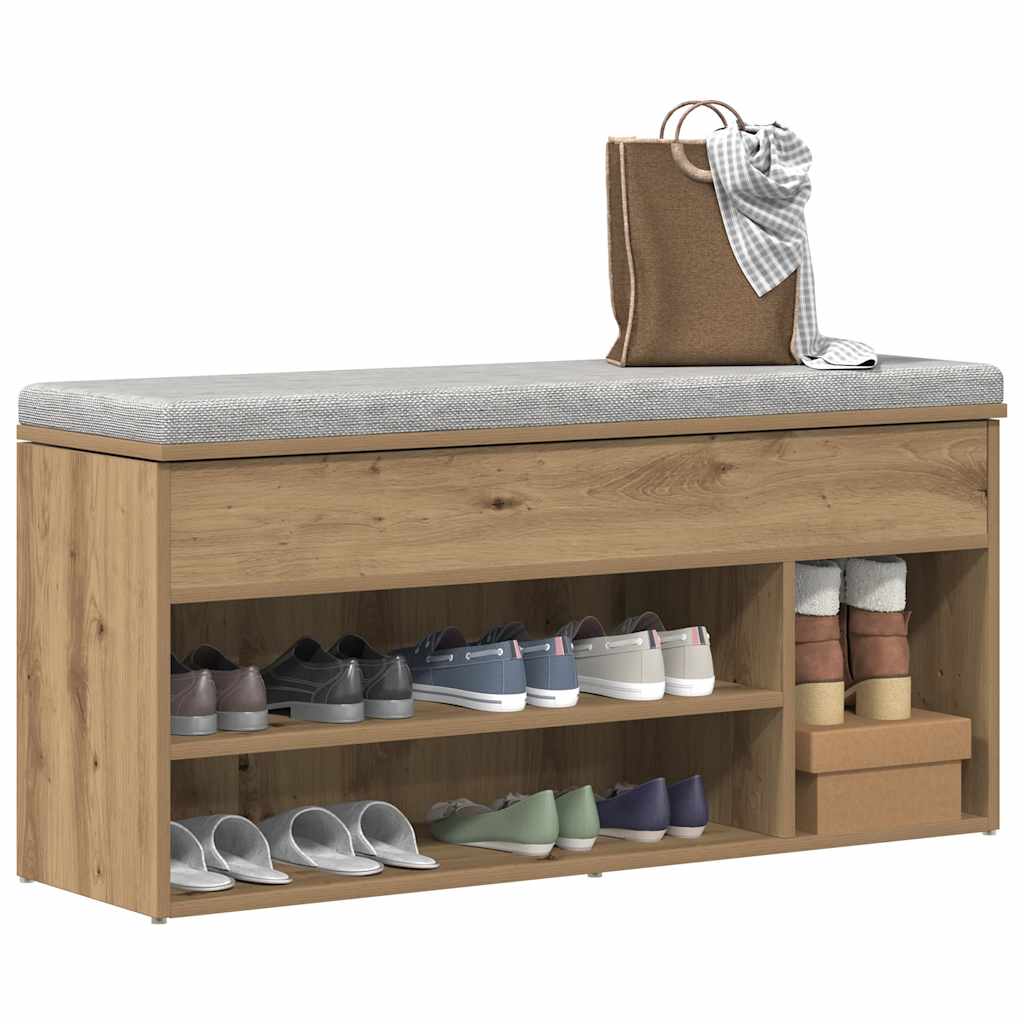 JUNG Vida Schuhbank Artisan-Eiche 102x30,5x45 cm Holzwerkstoff