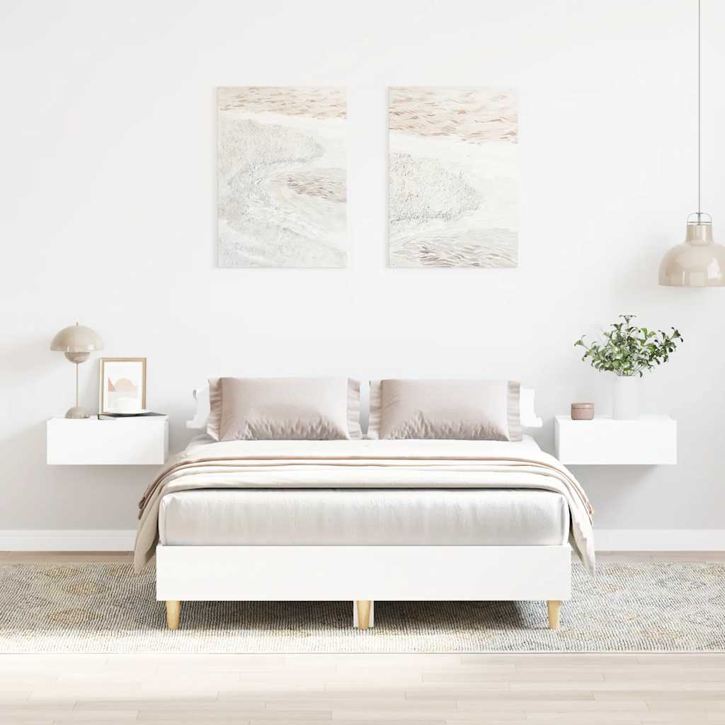 JUNG Vida Bettgestell ohne Matratze Weiß 120x200 cm Holzwerkstoff