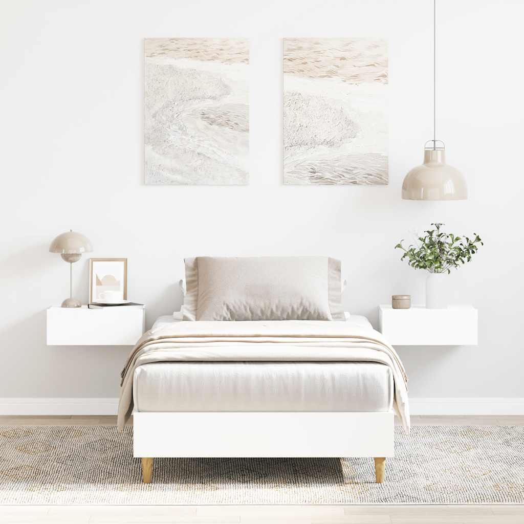 JUNG Vida Bettgestell ohne Matratze Weiß 100x200 cm Holzwerkstoff