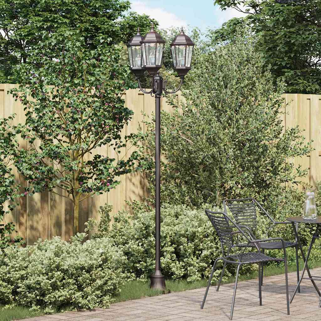 JUNG Vida Garten-Licht Bronze 57 x 49 x 241 cm Aluminium und Glas
