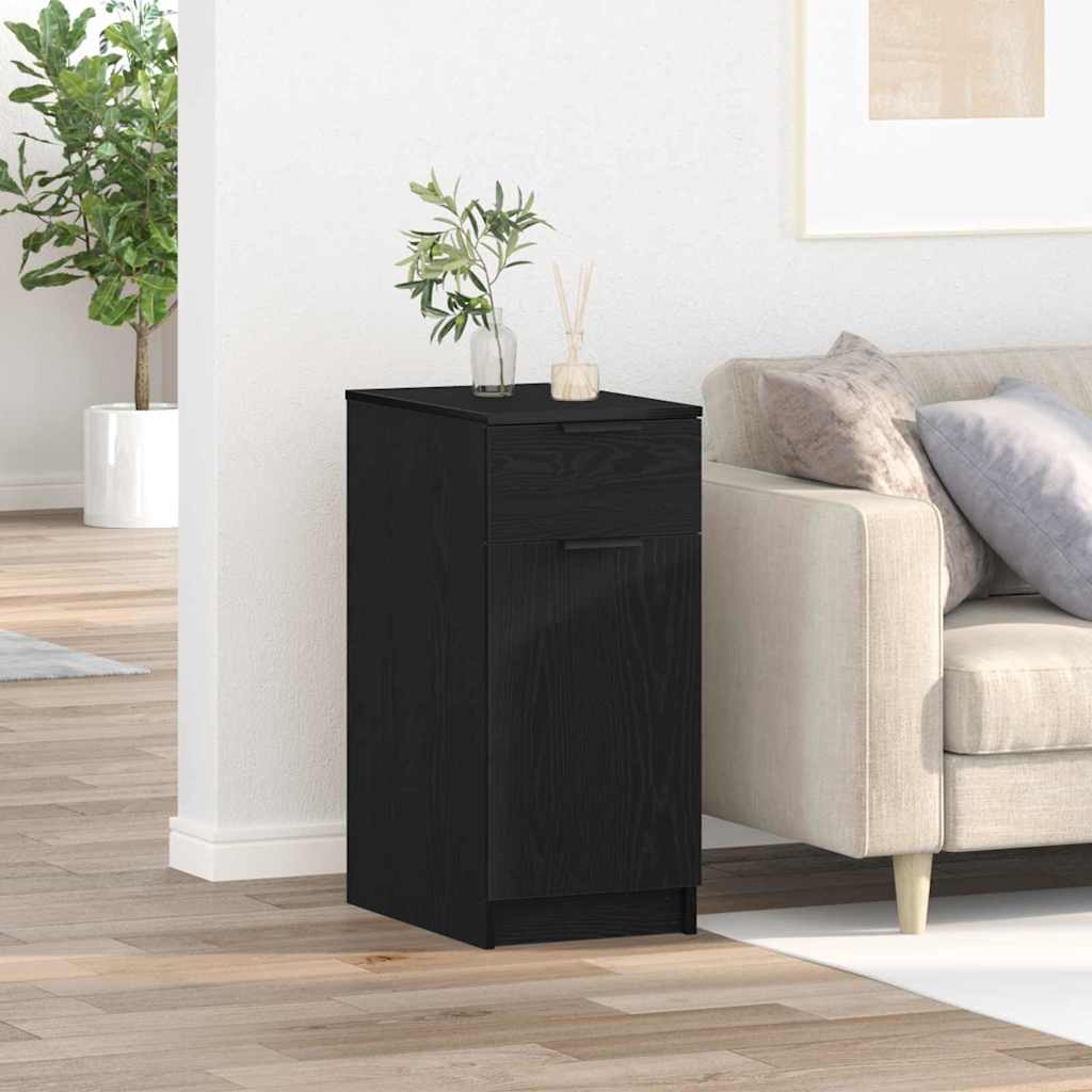 JUNG Vida Büroschrank Schwarz Eichen-Optik 33 x 50 x 75 cm Holzwerkstoff