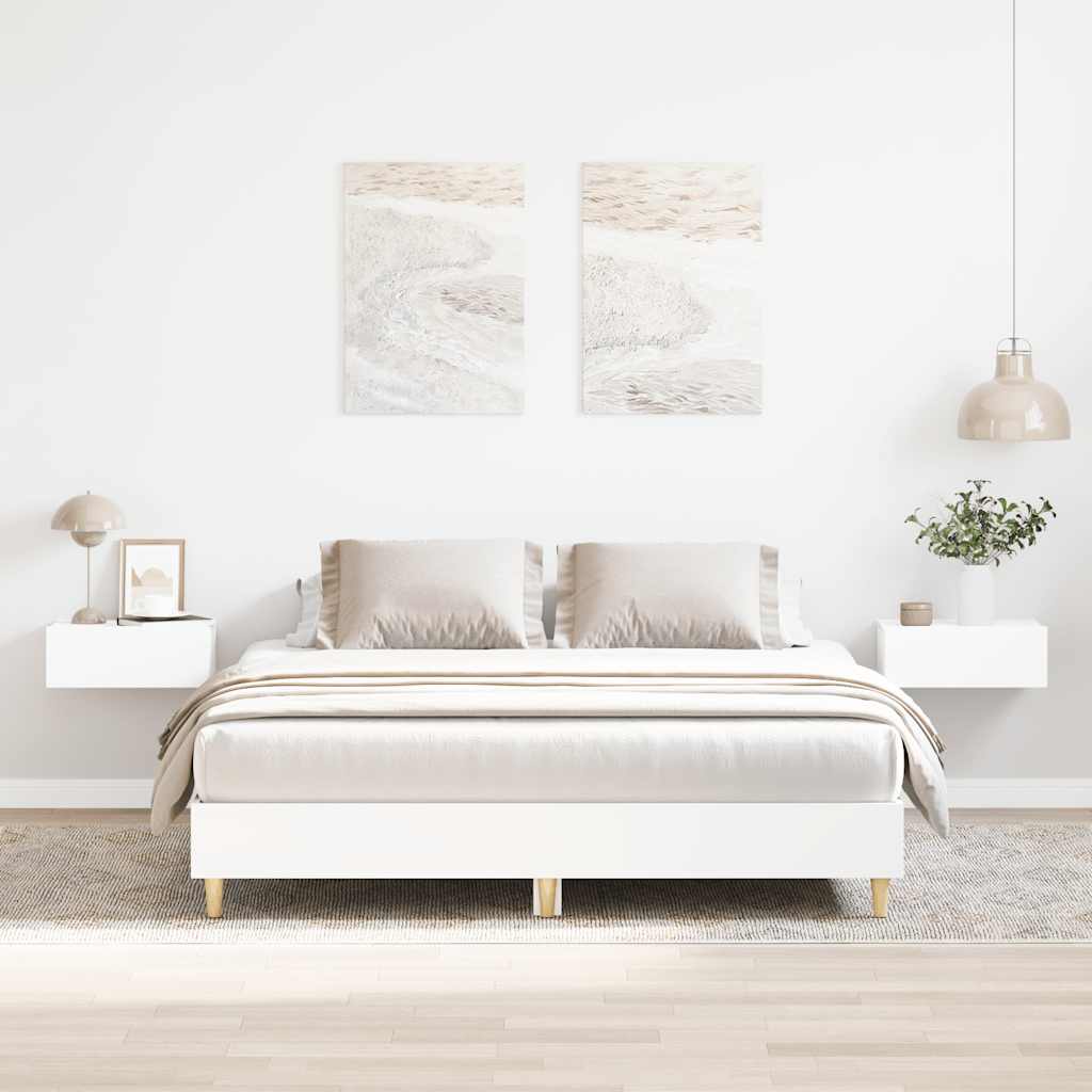 JUNG Vida Bettgestell ohne Matratze Weiß 140x200 cm Holzwerkstoff
