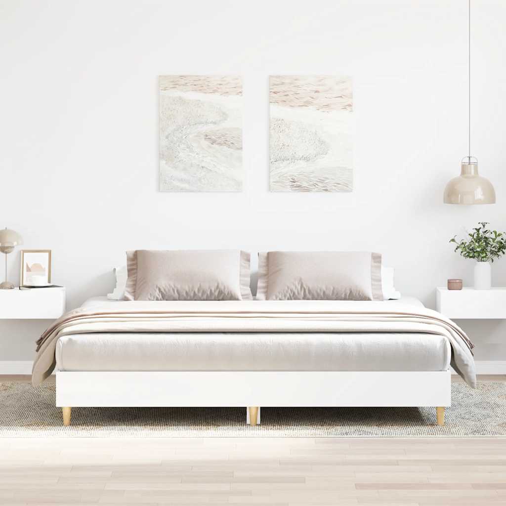 JUNG Vida Bettgestell ohne Matratze Weiß 180x200 cm Holzwerkstoff