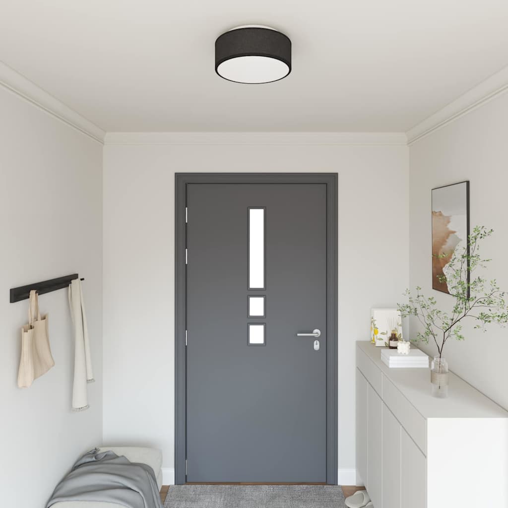 JUNG Vida Deckenlampe mit Strahlern Schwarz 30 x 30 x 13,5 cm Stoff