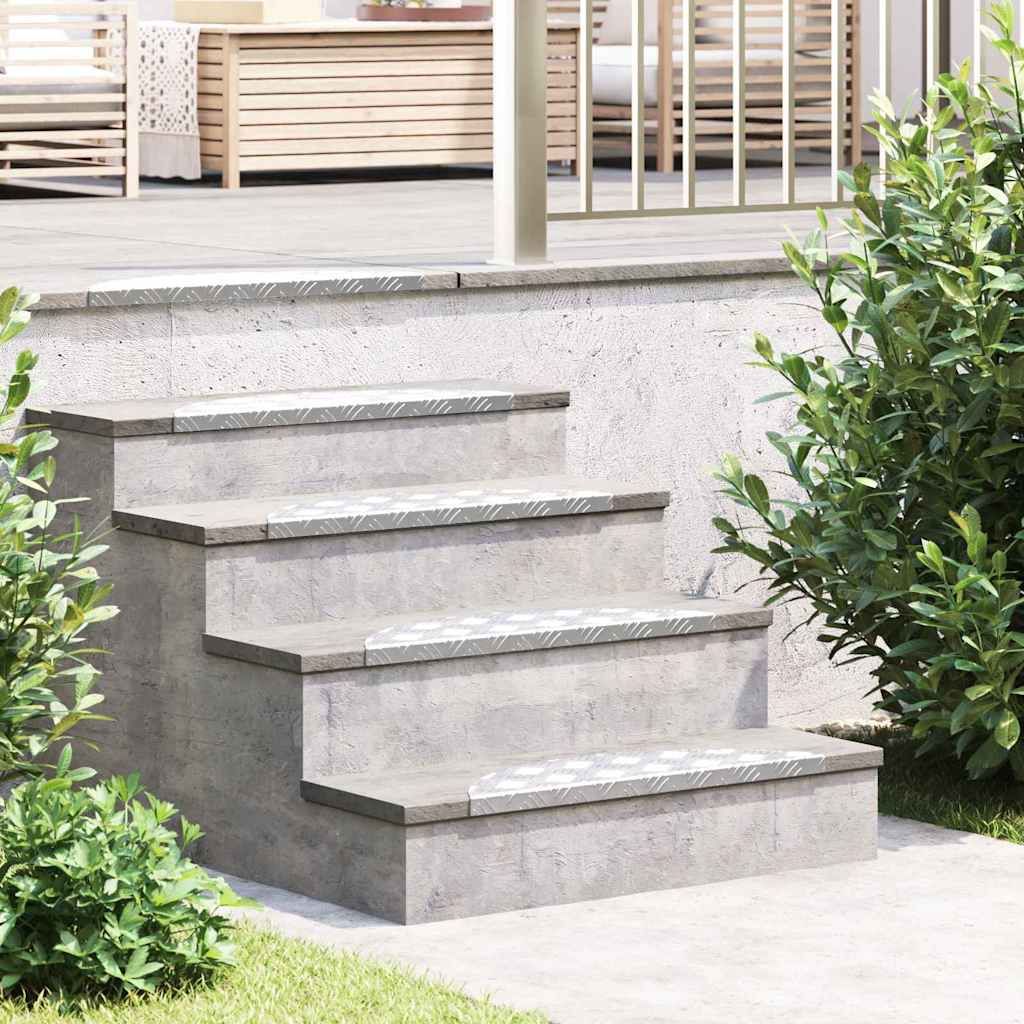 JUNG Vida Treppe Tritt Halbmond 15 pcs Silber 60 x 18 cm Aluminium