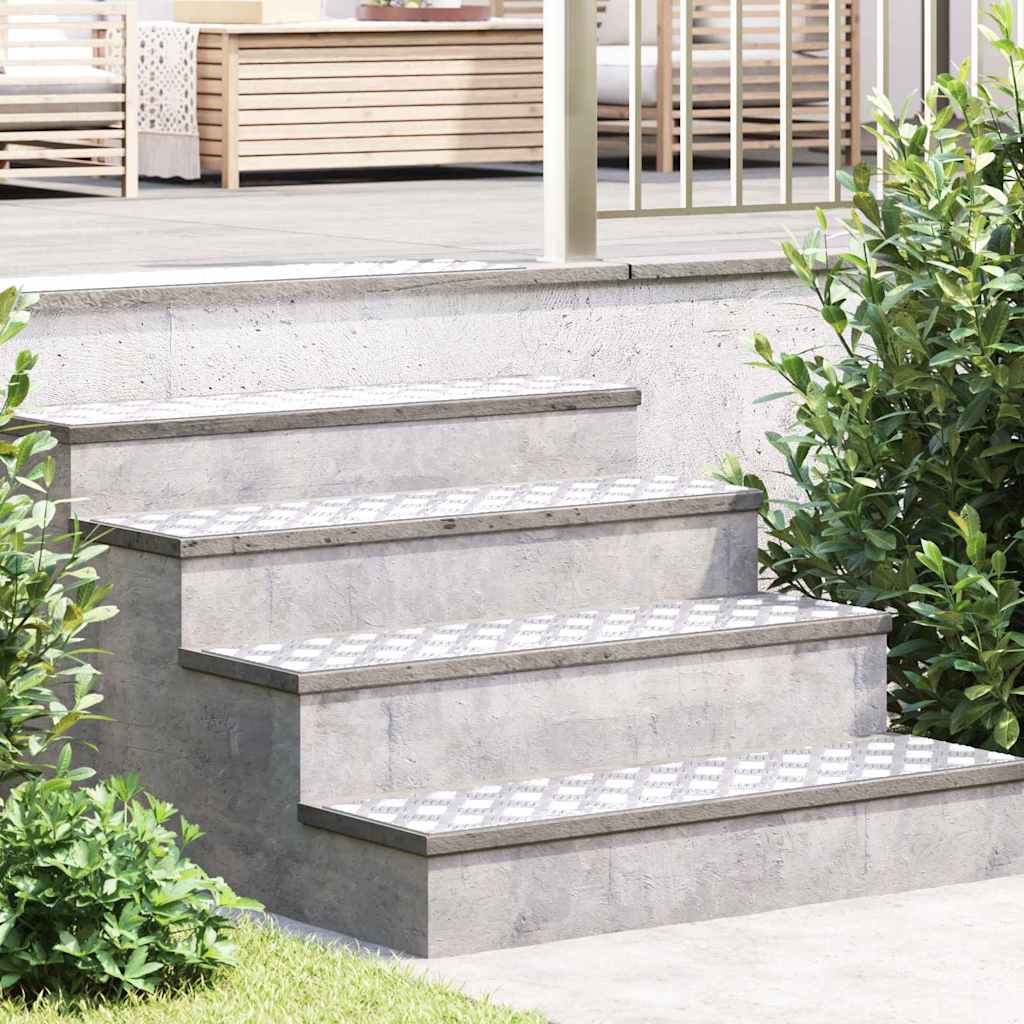 JUNG Vida Treppe Tritt Rechtwinklig 4 pcs Silber 100 x 25 cm Aluminium