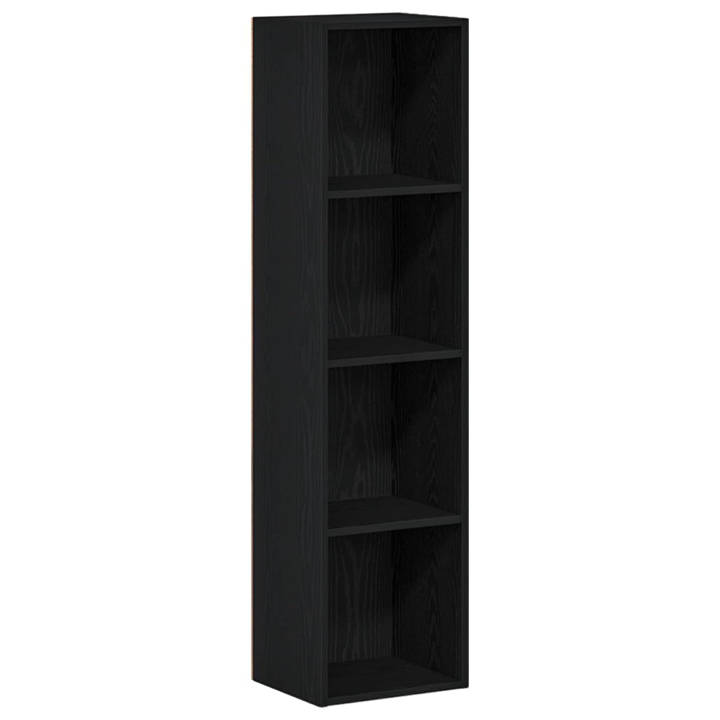 JUNG Vida § Bücherregal § Schwarz Eichen-Optik 36 x 30 x 143 cm Holzwerkstoff