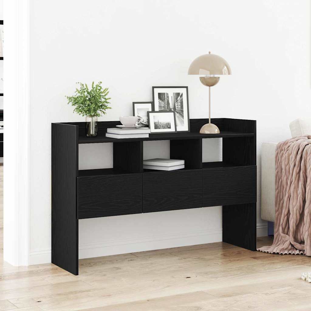 JUNG Vida Sideboard Schwarz Eichen-Optik 105 x 30 x 70 cm Holzwerkstoff