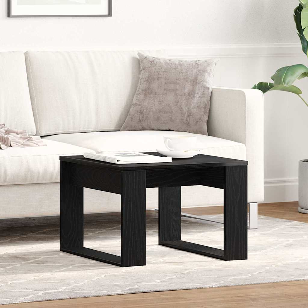 JUNG Vida Couchtisch Schwarz Eichen-Optik 50 x 50 x 35 cm Holzwerkstoff