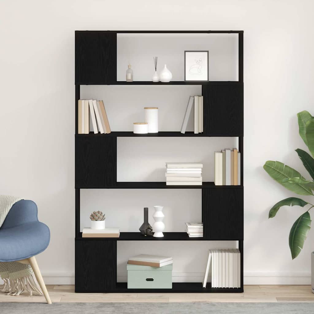 JUNG Vida TV-Schrankset Schwarz Eichen-Optik 100 x 24 x 155 cm