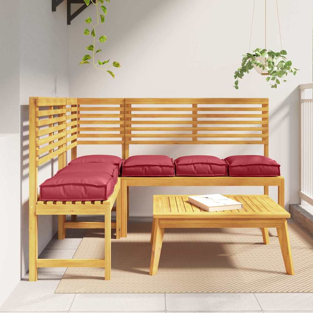 JUNG Vida Kissen 6 pcs Weinrot 40 x 40 x 8 cm Oxford-Stoff