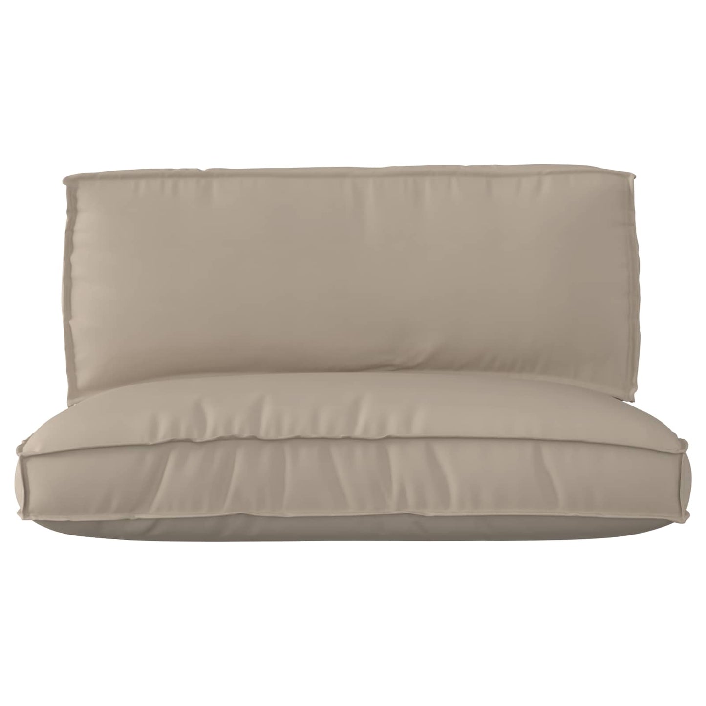 JUNG Vida Palettenkissenset 2 pcs Taupe Oxford-Stoff