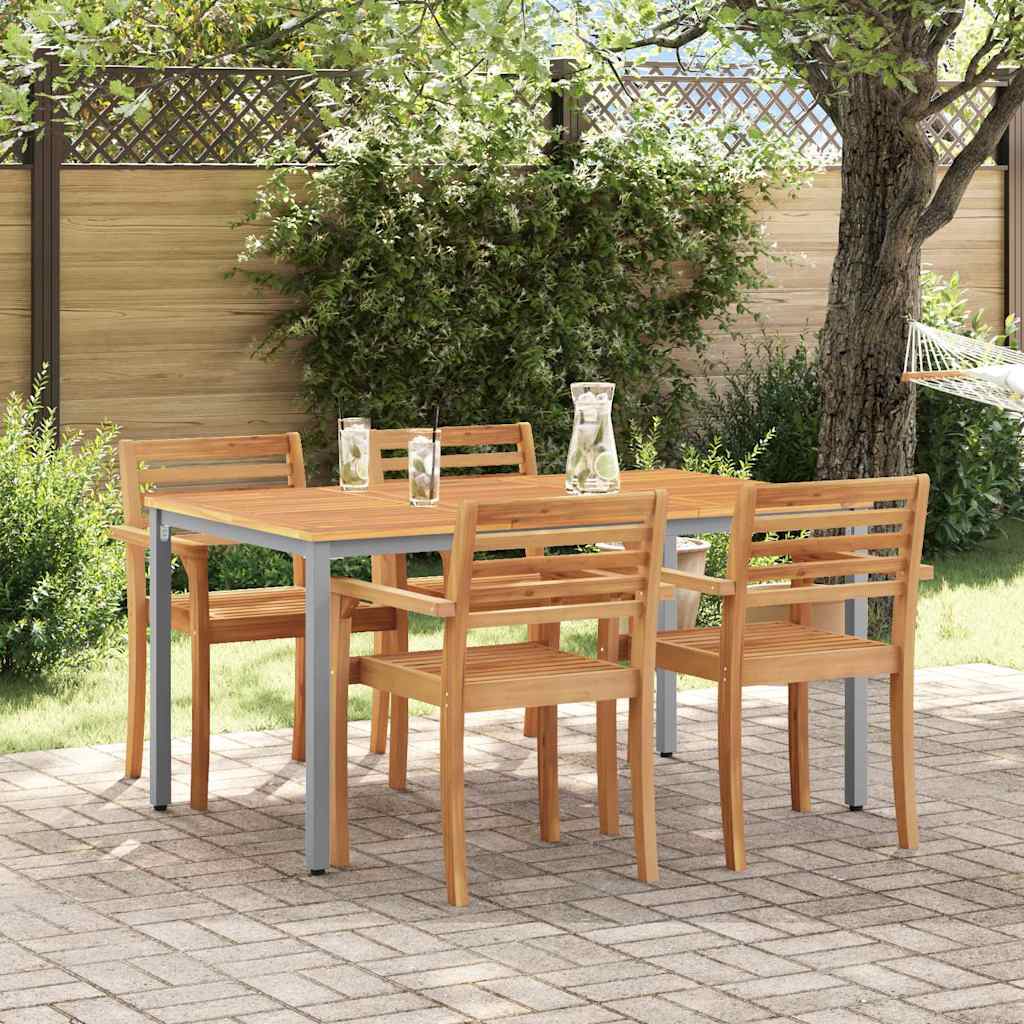 JUNG Vida Tisch für Outdoor Natürlich und Grau 150 x 90 x 75 cm